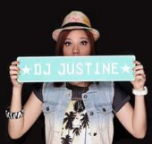 DJ Justine business logo picture