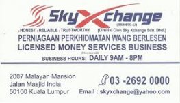 Sky Xchange Medan Bunus Money Changer In Masjid India