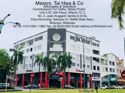 Tai Hwa Co Shah Alam Legal Firm In Shah Alam