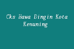 Cks Hawa Dingin Kota Kemuning, Car Air Cond Specialist in 