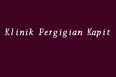 Klinik Pergigian Kapit, Klinik Kerajaan Pergigian in Kapit