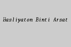 Hasliyaton Binti Arsat Advocate And Solicitor In Sri Permaisuri