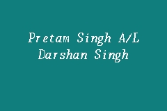 Pretam Singh A/L Darshan Singh, Peguambela dan Peguamcara