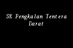 Sk Pengkalan Tentera Darat Primary School In Sri Petaling