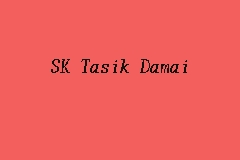 SK Tasik Damai, Primary School in Ipoh