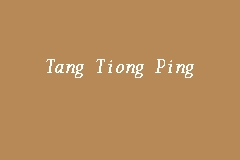 Tang Tiong Ping Arkitek In Miri